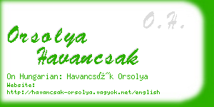 orsolya havancsak business card